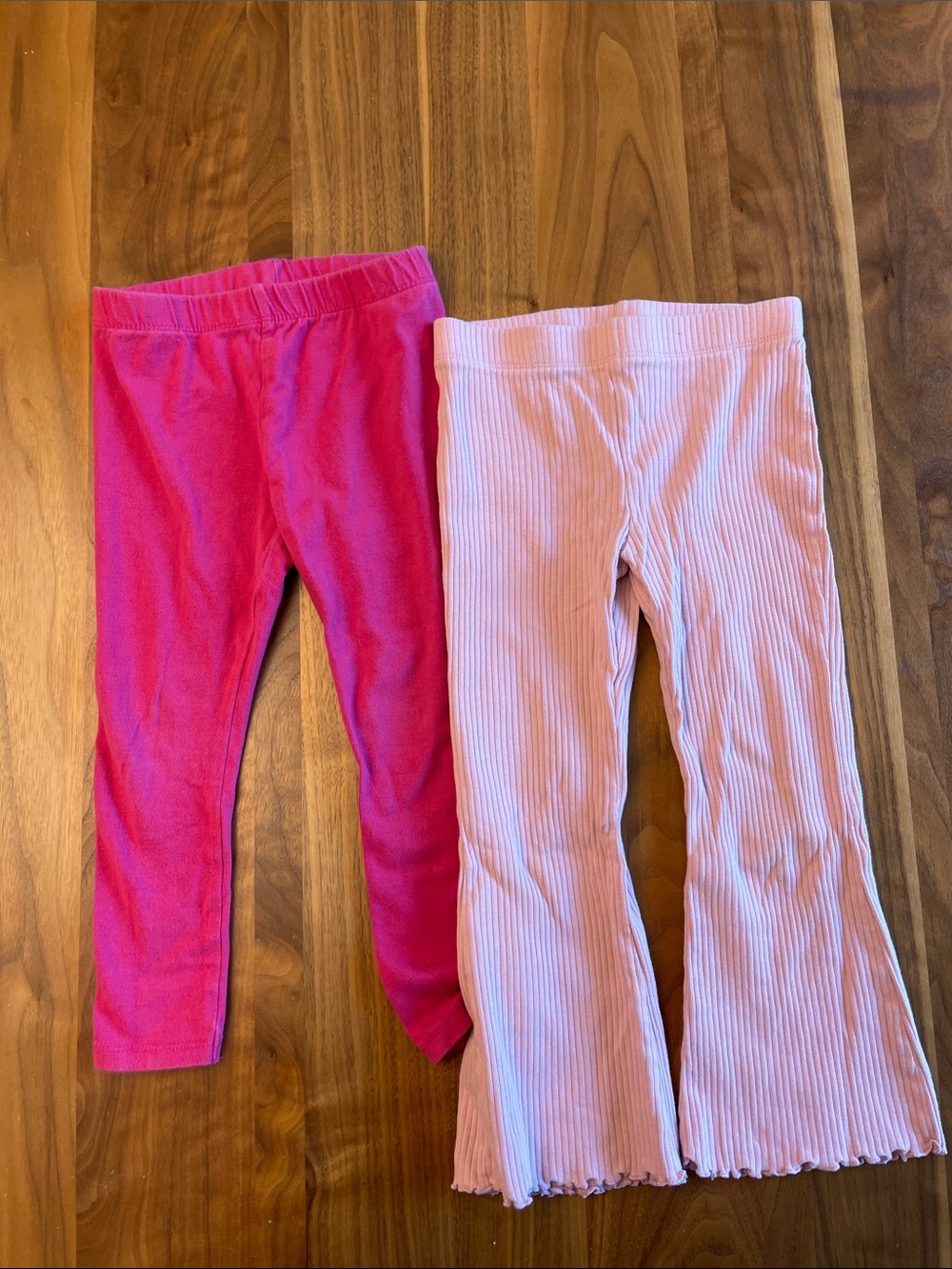 jumping beans Bright Fuchsia and Light Blush Girls' Leggings - 2-Pack